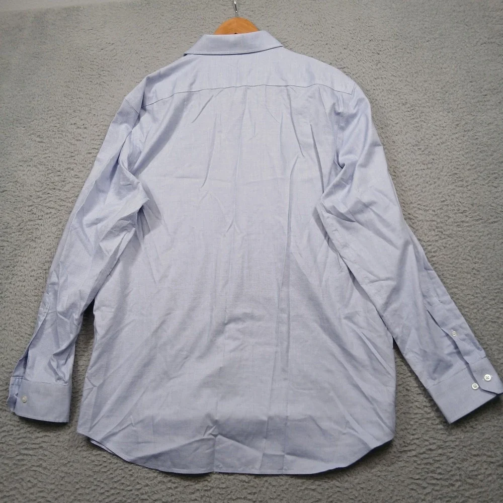 Banana Republic Dress Shirt Men's XL Blue‎ Standard Fit Non-Iron Cotton